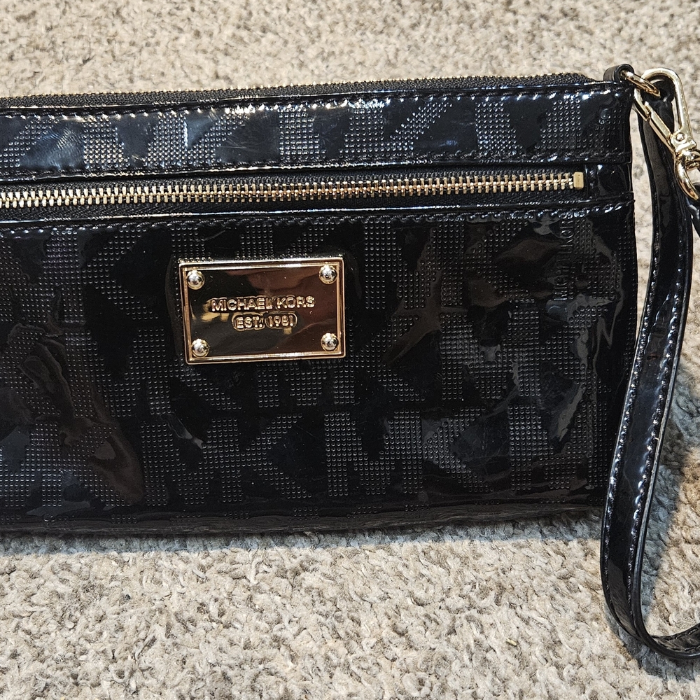 Michael Kors Black Wristlet